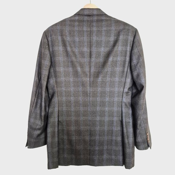 Canali Wool Blazer EU50 (US 40) Italy Windowpane, Harry Rosen - Picture 3 of 16
